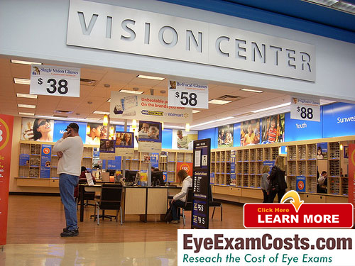 free vision exam walmart