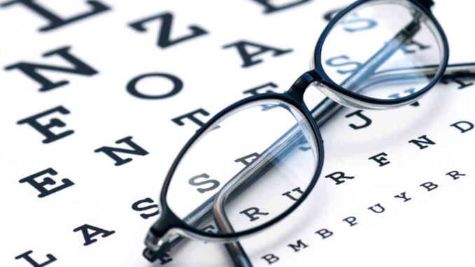 eye-chart at the eye doctor
